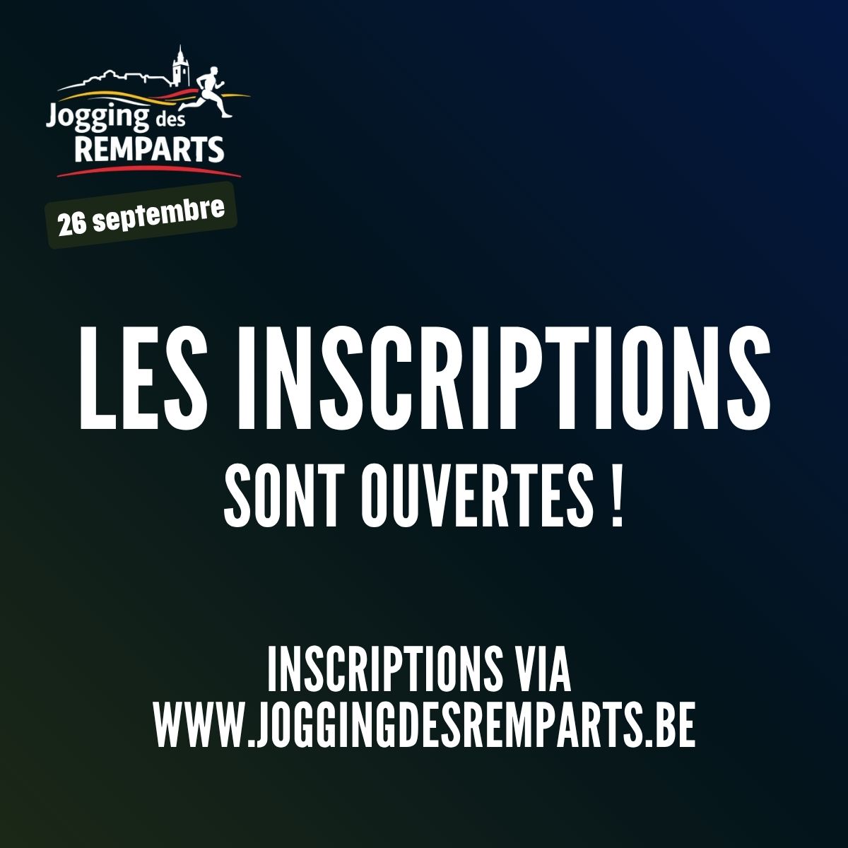 🏃‍♂️ LES INSCRIPTIONS SONT OUVERTES ! 🏃‍♀️